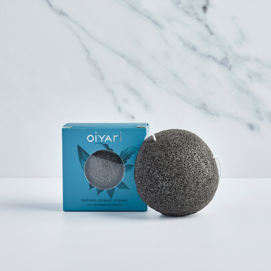 Natural Konjac Sponge with Bamboo Charcoal